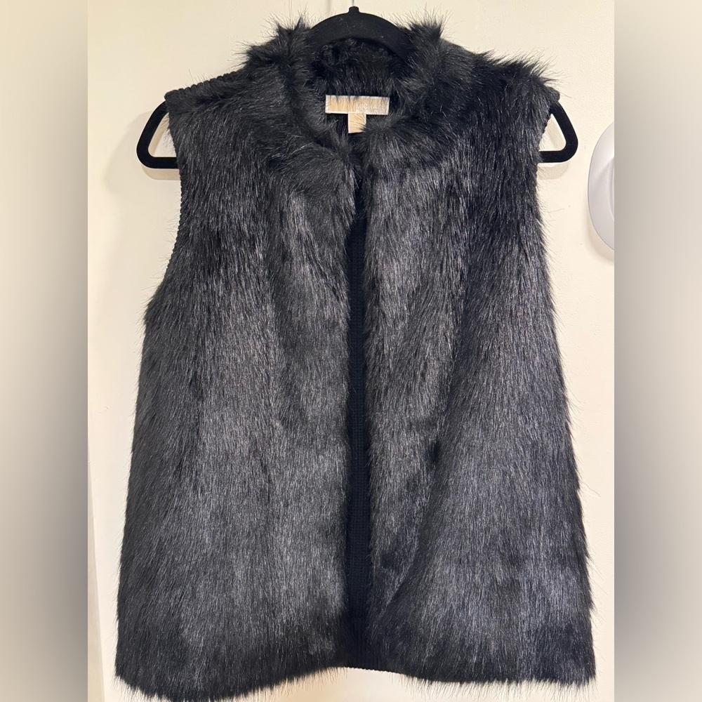 Michael Kors Black Fur Vest